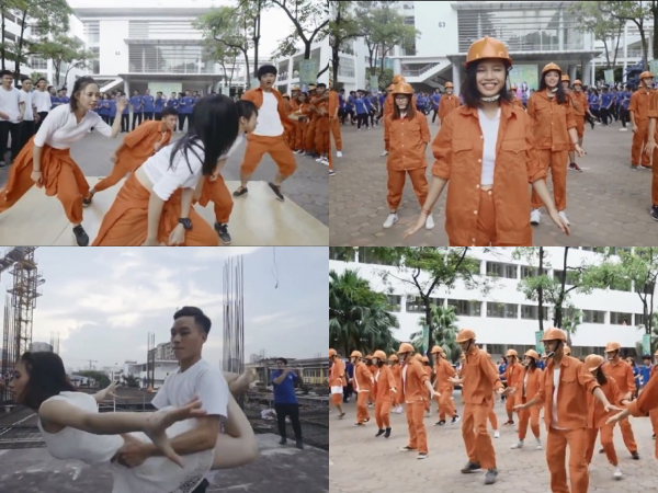 Nhảy flashmob là phải "chất" như sinh viên Đại Học Xây Dựng trong clip này