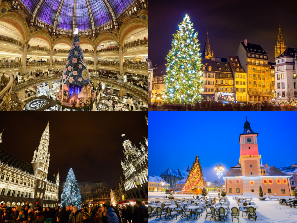 Lóa mắt trước những cây thông Noel khổng lồ lộng lẫy ở châu Âu