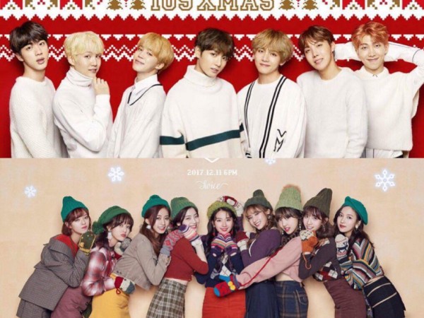 "Độc chiếm" trái tim của người dân Hàn Quốc vào dịp lễ Giáng sinh này chính là BTS và TWICE
