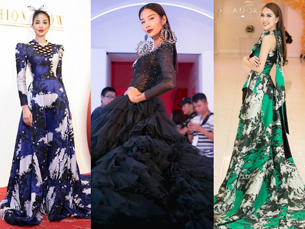 10 bộ váy hao vải "càn quét" thảm đỏ showbiz Việt "khủng" nhất năm 2017