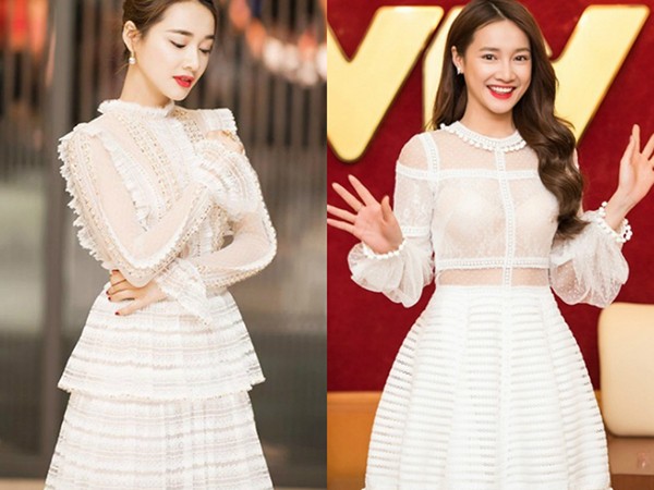 Nhã Phương chắc chắn là nghệ sĩ có bộ sưu tập váy trắng "khủng" nhất showbiz Việt