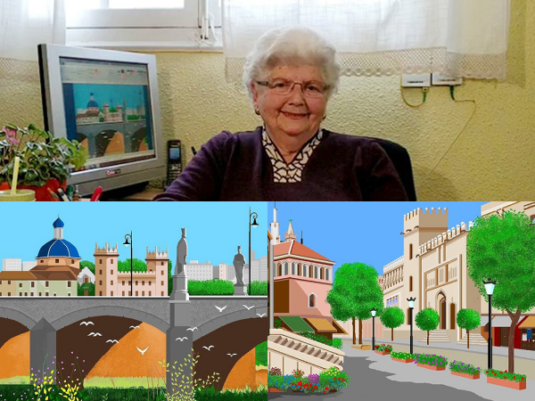Bà lão 87 tuổi gây sốt với nhiều tác phẩm nghệ thuật bằng Paint