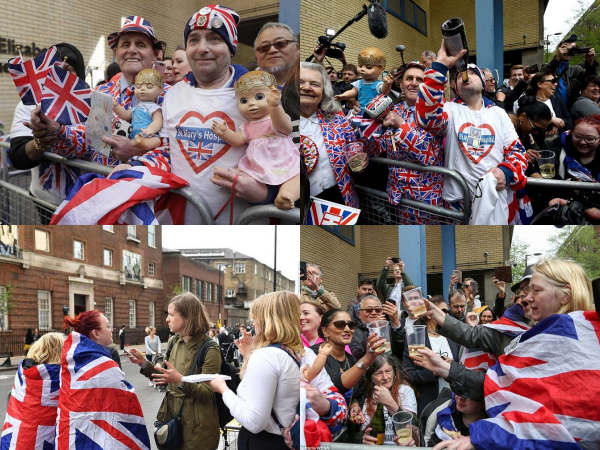 Khoảnh khắc người dân khắp Vương quốc Anh chào đón vị "Hoàng tử bé"