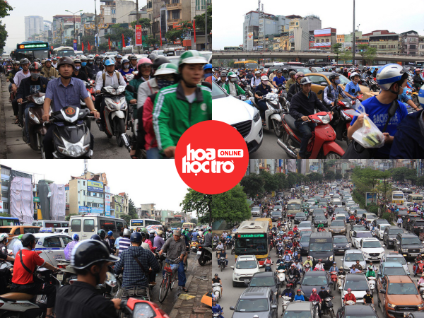 Hà Nội: Tắc đường kinh hoàng khi người dân đổ về quê nghỉ lễ