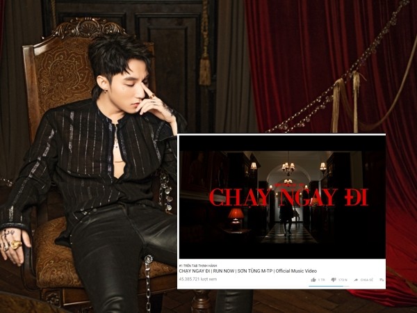 "Chạy ngay đi" quay trở lại Top 1 Trending, nhanh chóng đạt 1 triệu lượt like trên YouTube