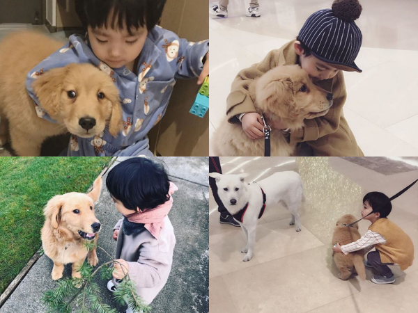 Tình bạn thơ ấu tuyệt vời của chú chó Molly và cậu bé Hàn Quốc