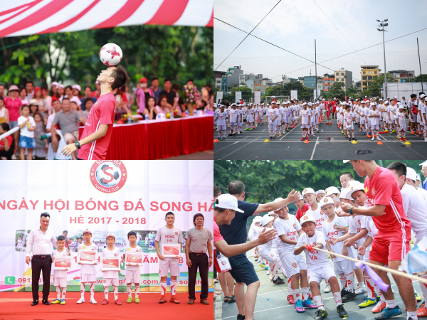 Hà Nội: Hàng trăm bạn nhỏ yêu thể thao tham dự Ngày hội bóng đá