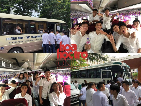 Teen trường nội trú: "Nào mình cùng lên xe bus, nào mình cùng... đi thi THPT QG nhé"!