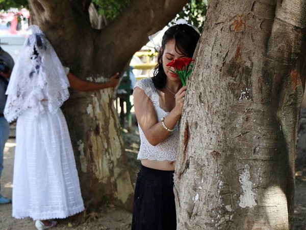 Thành phố kỳ lạ ở Mexico, nơi các cô gái trẻ kết hôn với… cây xanh