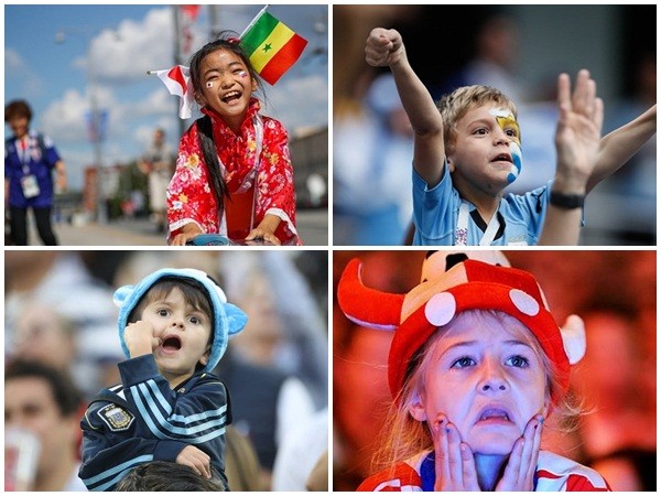 Chiêm ngưỡng những “thiên thần nhí” đáng yêu ở World Cup 2018