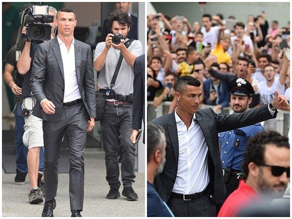 Cristiano Ronaldo bảnh bao trong ngày đến Juventus kiểm tra y tế