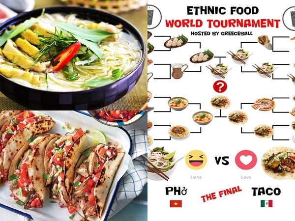 Mạng xã hội rần rần "cuộc đua" giữa Phở và Taco, món ngon nào sẽ thắng?