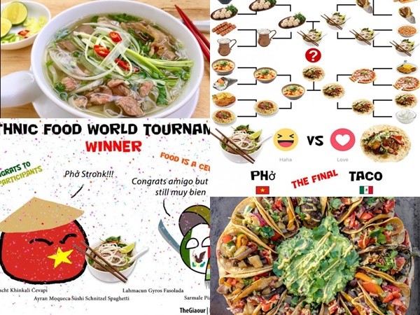 Phở Việt Nam đã chiến thắng cuộc bình chọn "Đặc sản thế giới"