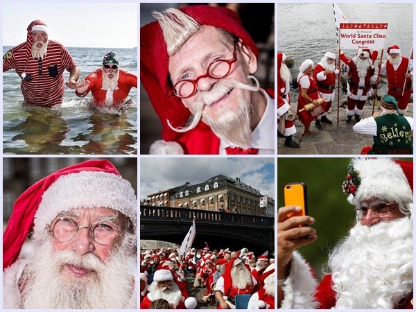 Ông già Noel khắp thế giới rủ nhau đi nghỉ hè ở Đan Mạch