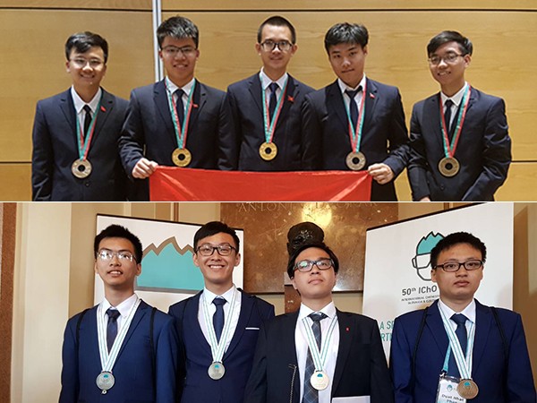 Tất cả các học sinh Việt Nam đều đạt huy chương tại Olympic Vật lí và Hóa học Quốc tế 2018
