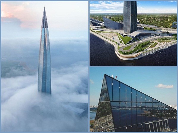 Chóng mặt với tòa tháp cao nhất châu Âu sắp hoàn thành tại Nga