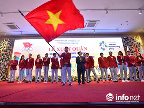 ASIAD 18: Đoàn thể thao Việt Nam đặt mục tiêu 3 Huy chương vàng