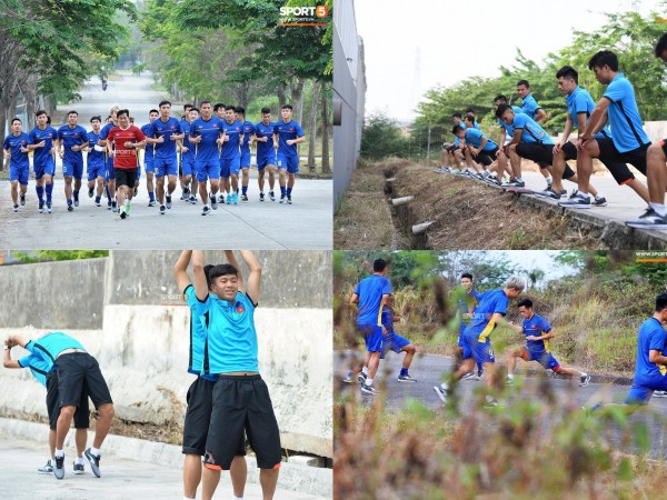 Bị chủ nhà ASIAD 2018 “chơi khó”, U23 Việt Nam phải tập “chạy”… giữa lòng đường!