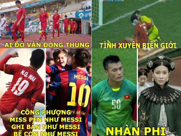 Dân mạng đua nhau chế ảnh hài hước sau trận đại thắng của U23 Việt Nam trước Pakistan