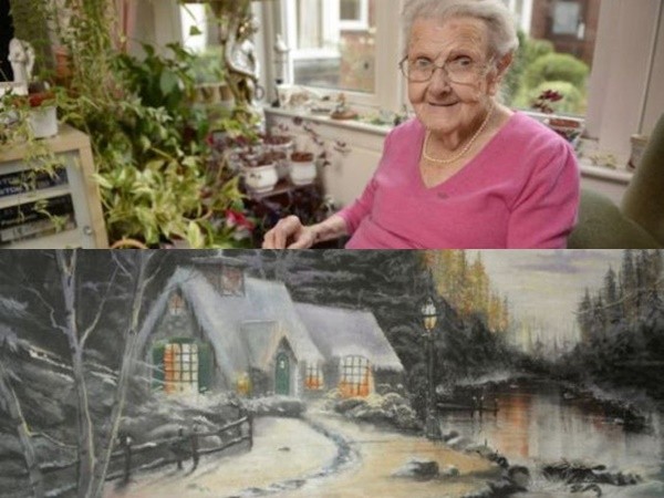 Mất đi thị lực, cụ bà 95 tuổi tạo ra những bức tranh tuyệt phẩm