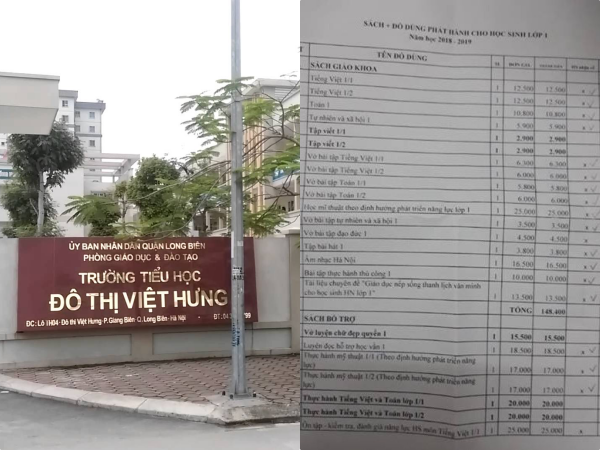 Hà Nội: Bị tố thu hàng chục khoản vô lí, trường chuẩn phải trả lại tiền