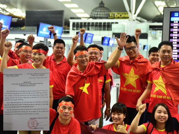 Hàng loạt công ty, trường học thông báo nghỉ để cổ vũ cho đội tuyển Olympic Việt Nam
