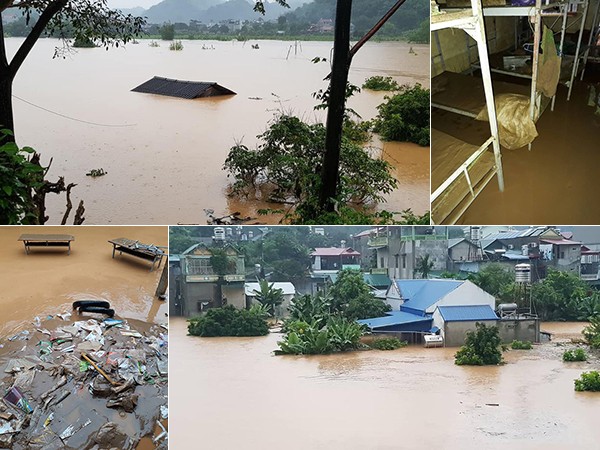 Kinh hoàng cảnh lũ lụt 10 năm rồi mới thấy ở Sơn La