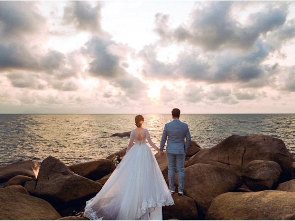 Ngắm ảnh cưới lãng mạn ở đảo Nam Du của Hoa hậu Đại dương Đặng Thu Thảo 