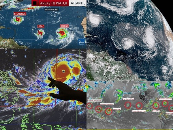 9 cơn bão mạnh chết người cùng xuất hiện trên thế giới