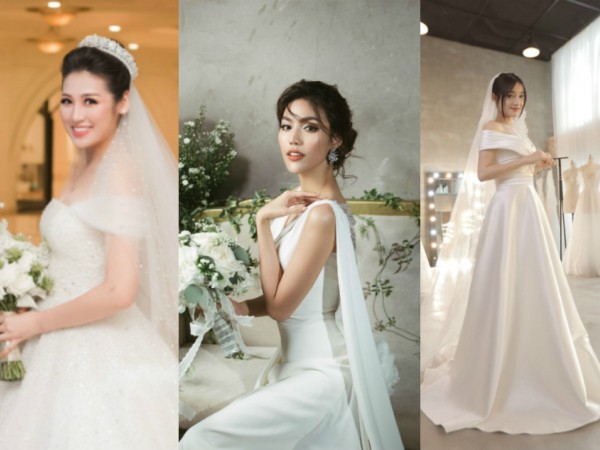 Váy cưới của 4 mỹ nhân showbiz Việt được chú ý nhất trong năm 2018
