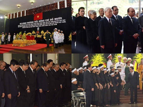 Lễ viếng nguyên Tổng bí thư Đỗ Mười