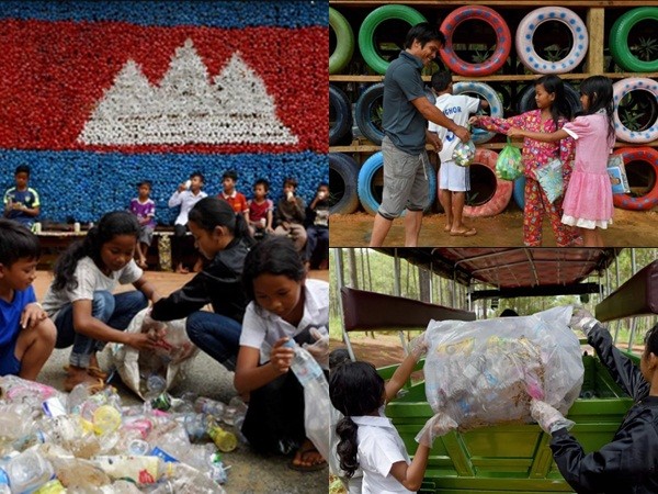 Ngôi trường Campuchia nhận học phí bằng rác