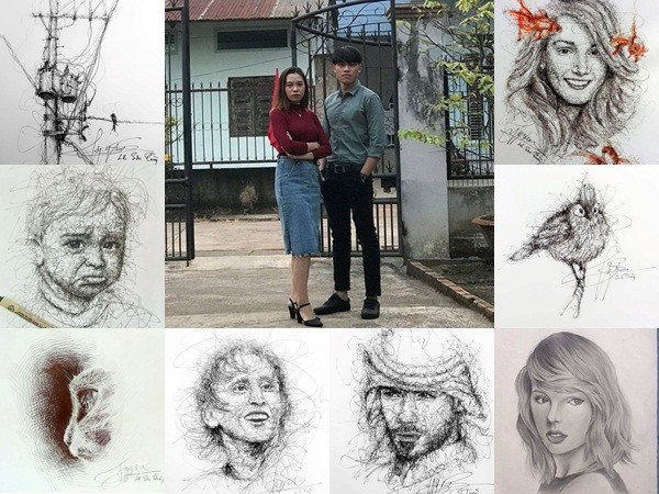 9X Đồng Nai có biệt tài vẽ tranh bằng các nét rối đẹp đến khó tin 9X Đồng Nai Có Biệt Tài Vẽ Tranh Bằng Các Nét Rối Đẹp Đến Khó Tin