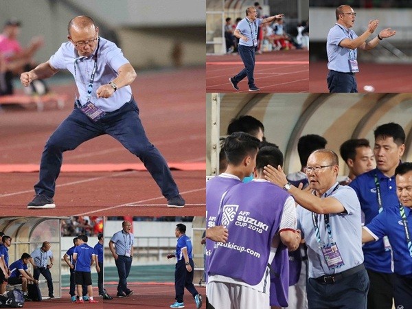 "50 sắc thái" đáng yêu của HLV Park Hang-Seo trong trận ra quân AFF Cup