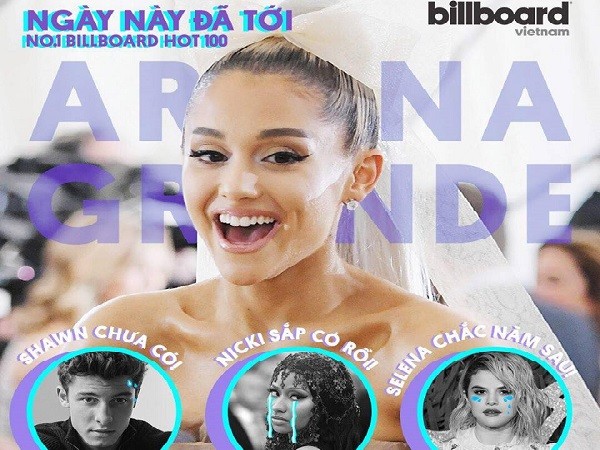 Ơn giời, cuối cùng Ariana Grande cũng chia tay "Hội chưa có No.1 Billboard Hot 100" rồi!