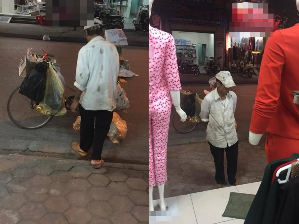 Người đàn ông đứng trước cửa hàng quần áo nữ và câu chuyện phía sau khiến người đọc nghẹn ngào