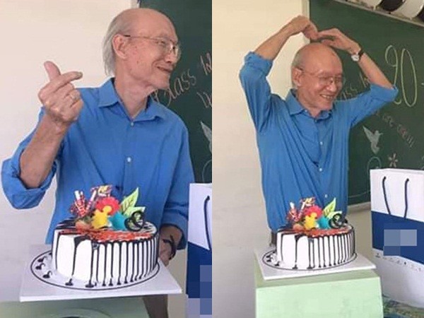 Thầy giáo 74 tuổi "đốn tim" dân mạng