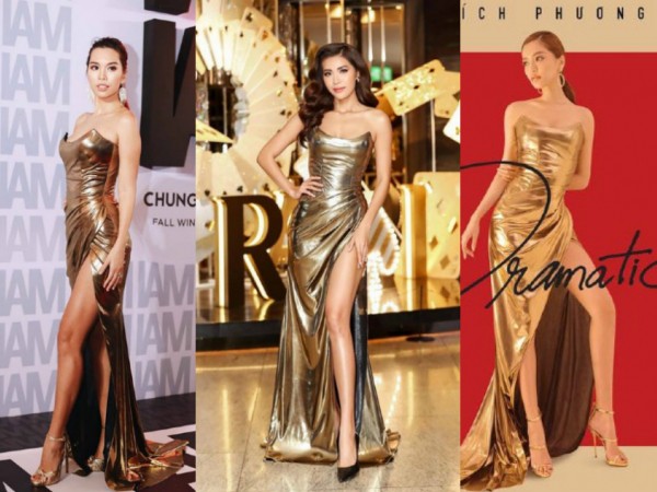 Ba mỹ nhân showbiz Việt lại "đụng hàng" váy: Ai mặc đẹp hơn?
