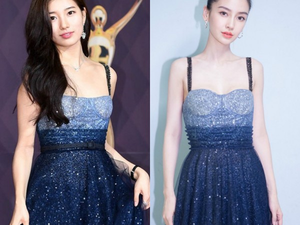 Ba lần đụng độ trang phục của hai mỹ nhân vóc dáng khác biệt Angelababy - Suzy