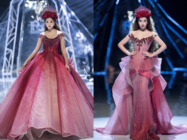 Hoa hậu Tiểu Vy cùng Đỗ Mỹ Linh hóa nữ thần, làm vedette show thời trang