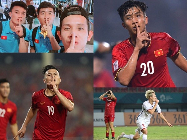 Tuyển thủ Việt đua nhau pose hình "suỵt", fan nghi bắt nguồn từ Mạnh "Gắt"