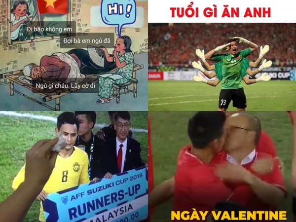 Ảnh chế "càn quét" MXH sau chiến thắng nức lòng vô địch AFF Cup 2018 của ĐT Việt Nam