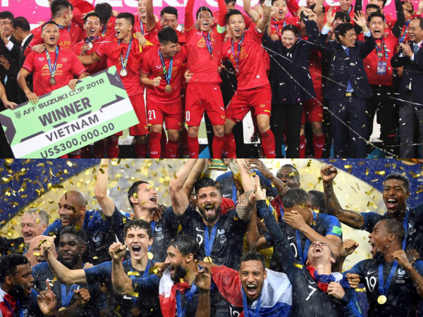 Vô địch AFF Cup, Việt Nam vượt mặt đội vô địch thế giới - Pháp về thành tích bất bại