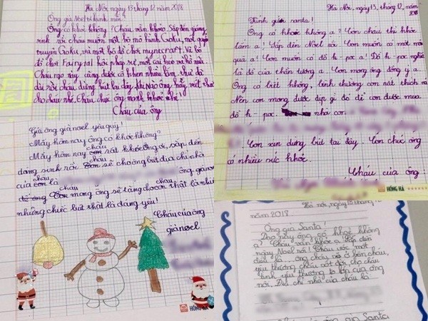 Những bức thư gửi ông già Noel “lay động” các ông bố, bà mẹ