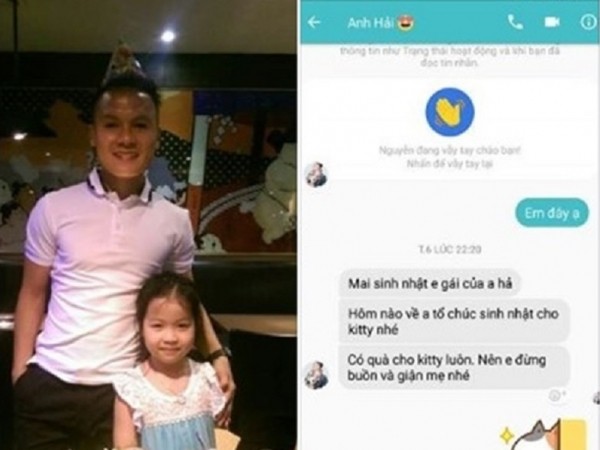 Bận đá giải không kịp về dự sinh nhật em gái, Quang Hải nhắn tin dỗ dành ngọt "lụi cả tim"