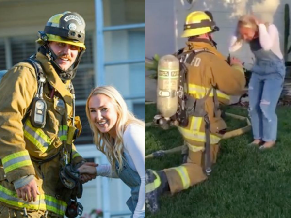Chàng lính cứu hỏa cầu hôn bạn gái bằng cách không thể "đỉnh" hơn: Tự đốt nhà mình