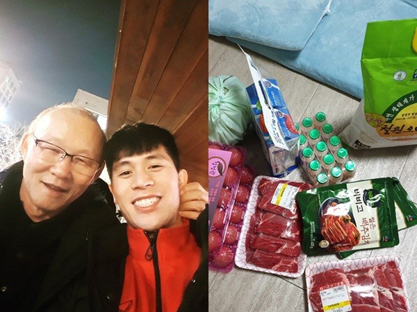 Đình Trọng, Xuân Hưng vui vẻ đoàn tụ với "papa" Park tại Hàn Quốc