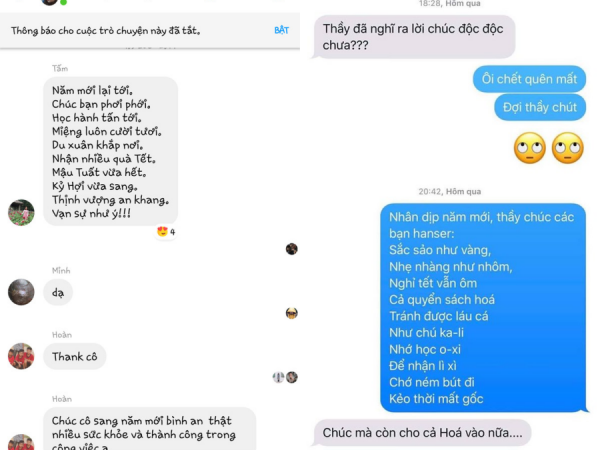 Lời chúc Tết độc đáo có "1-0-2" của các thầy cô giáo khiến cộng đồng mạng khen nức nở