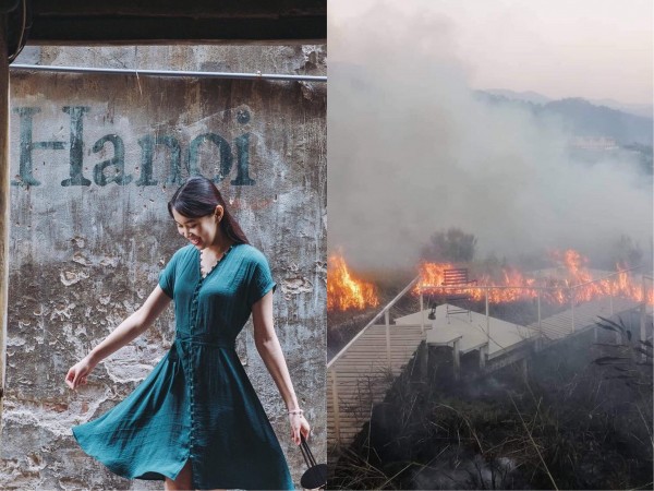 Chỉ trong một ngày: Homestay nổi tiếng ở Đà Lạt bị cháy, dòng chữ "Hanoi" thần thánh bị xóa sổ
