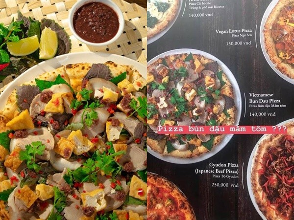 Pizza bún đậu mắm tôm - sự kết hợp "kỳ quái" của ẩm thực đông - tây